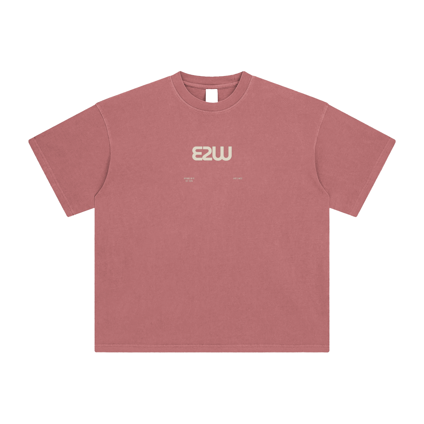 E2W Logo Enzyme Washed T-Shirt