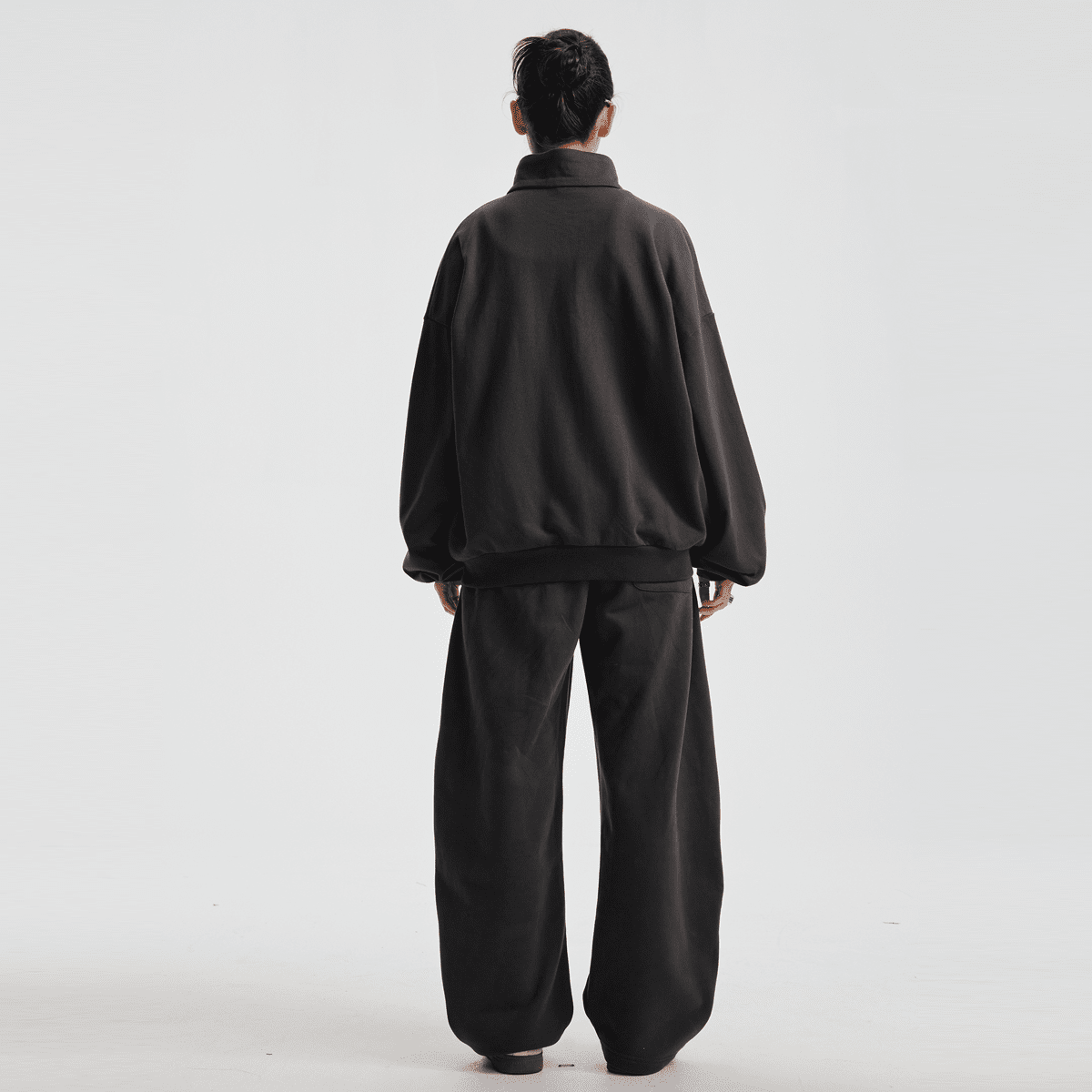 Unisex Brushed Stand-collar Zip-up Jacket（410GSM）