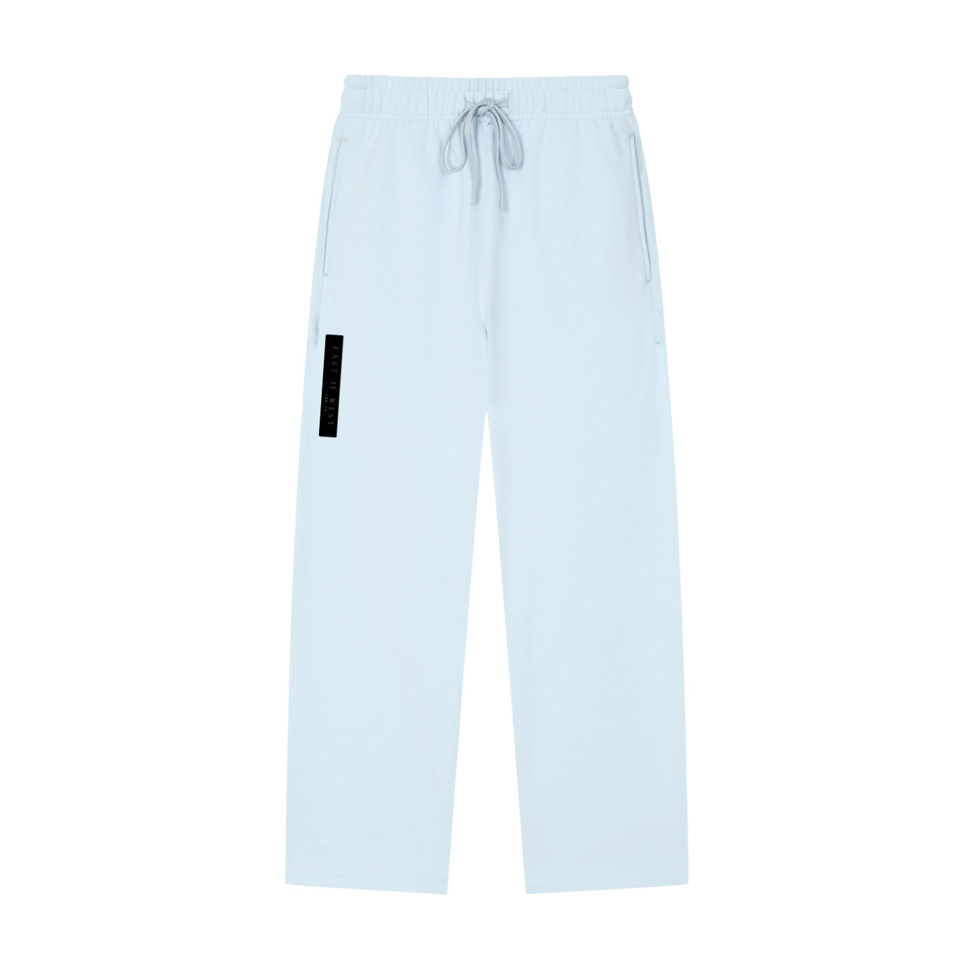 Solid Color Straight-Leg Sweatpants
