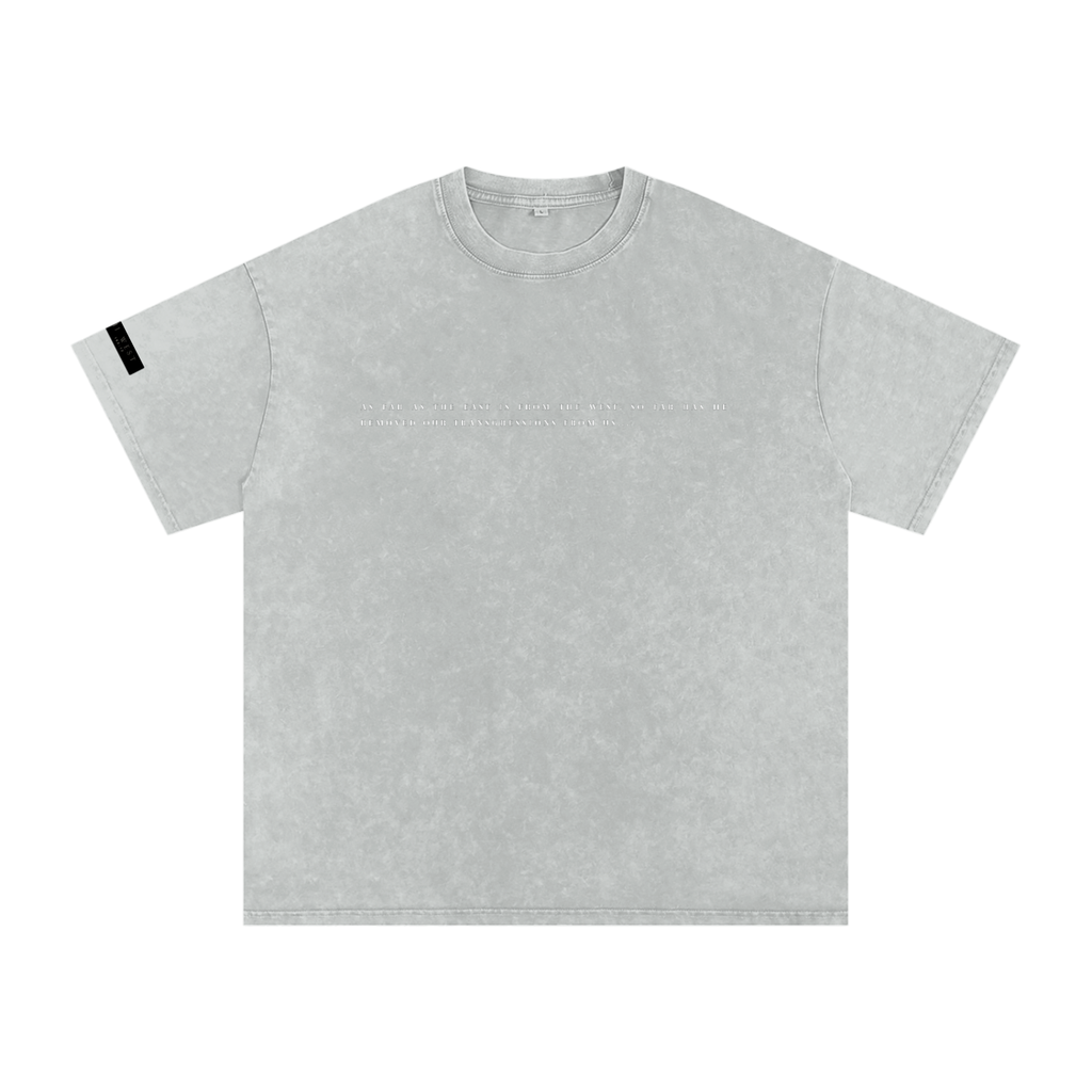 Snow Washed Oversized Cotton T-Shirt