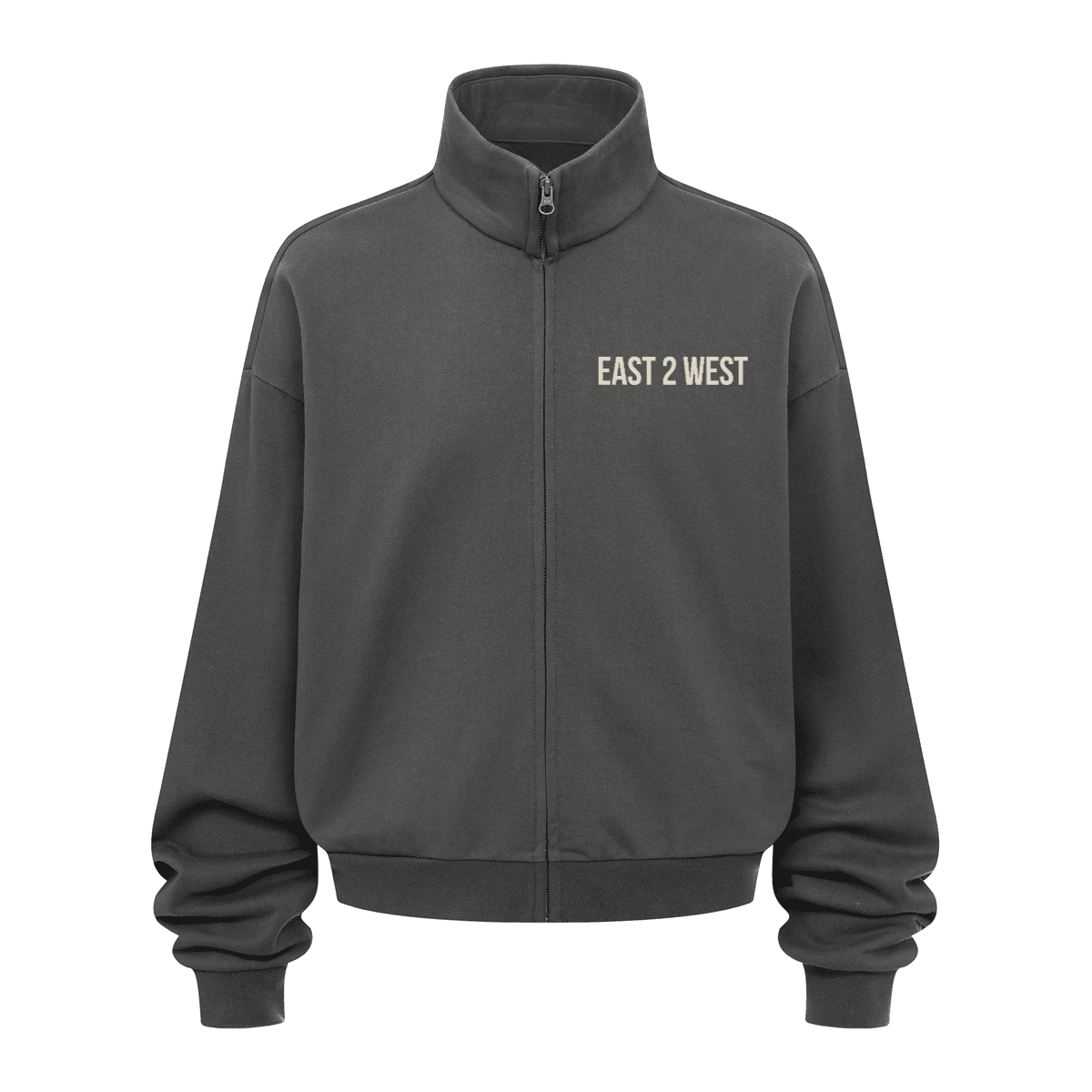 Unisex Brushed Stand-collar Zip-up Jacket（410GSM）