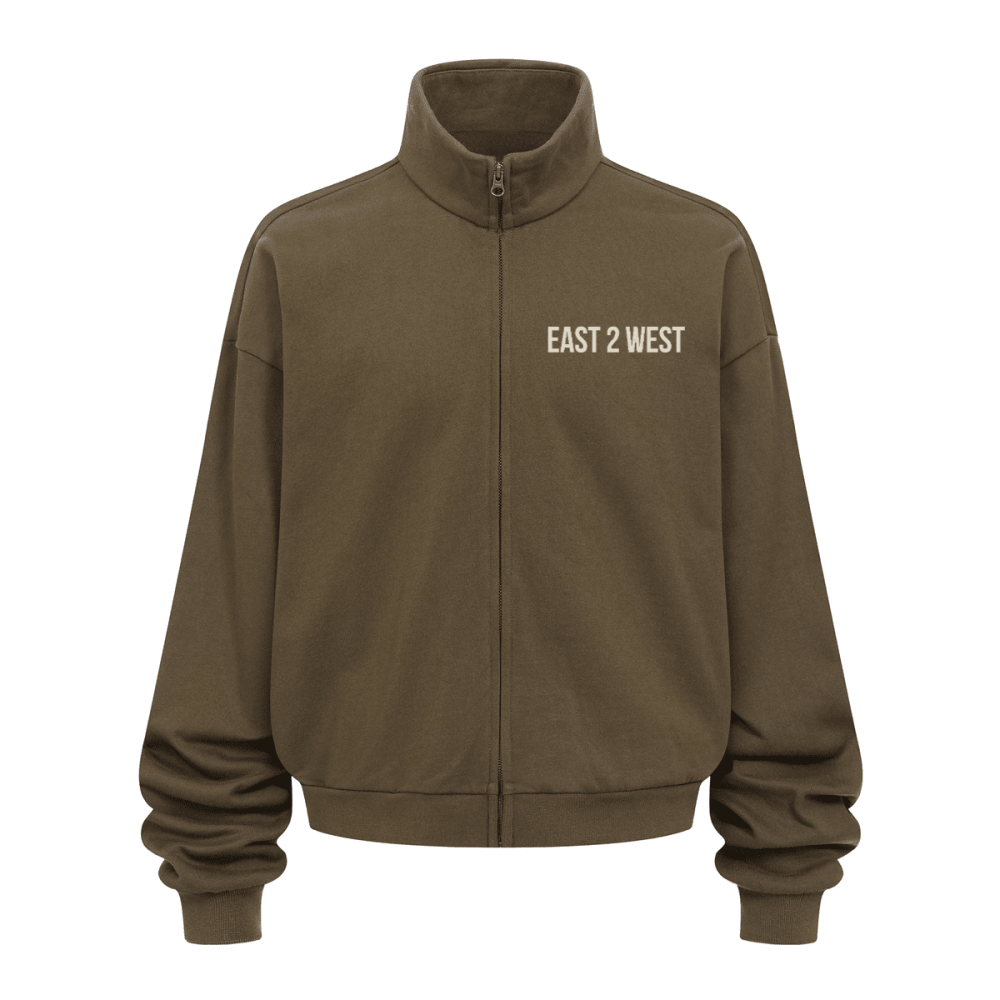 Unisex Brushed Stand-collar Zip-up Jacket（410GSM）