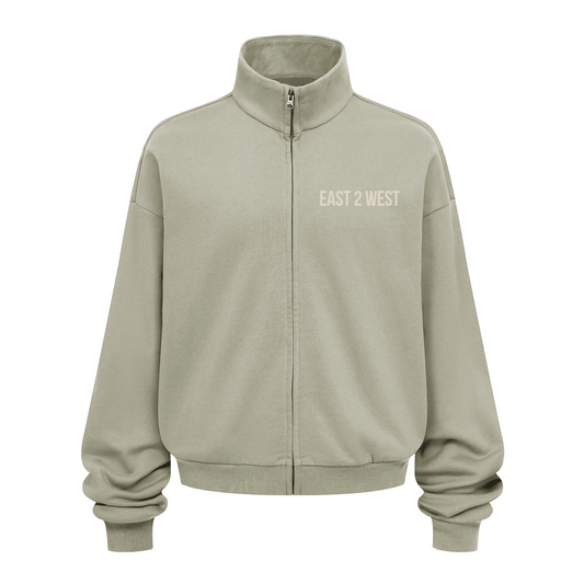 Unisex Brushed Stand-collar Zip-up Jacket（410GSM）