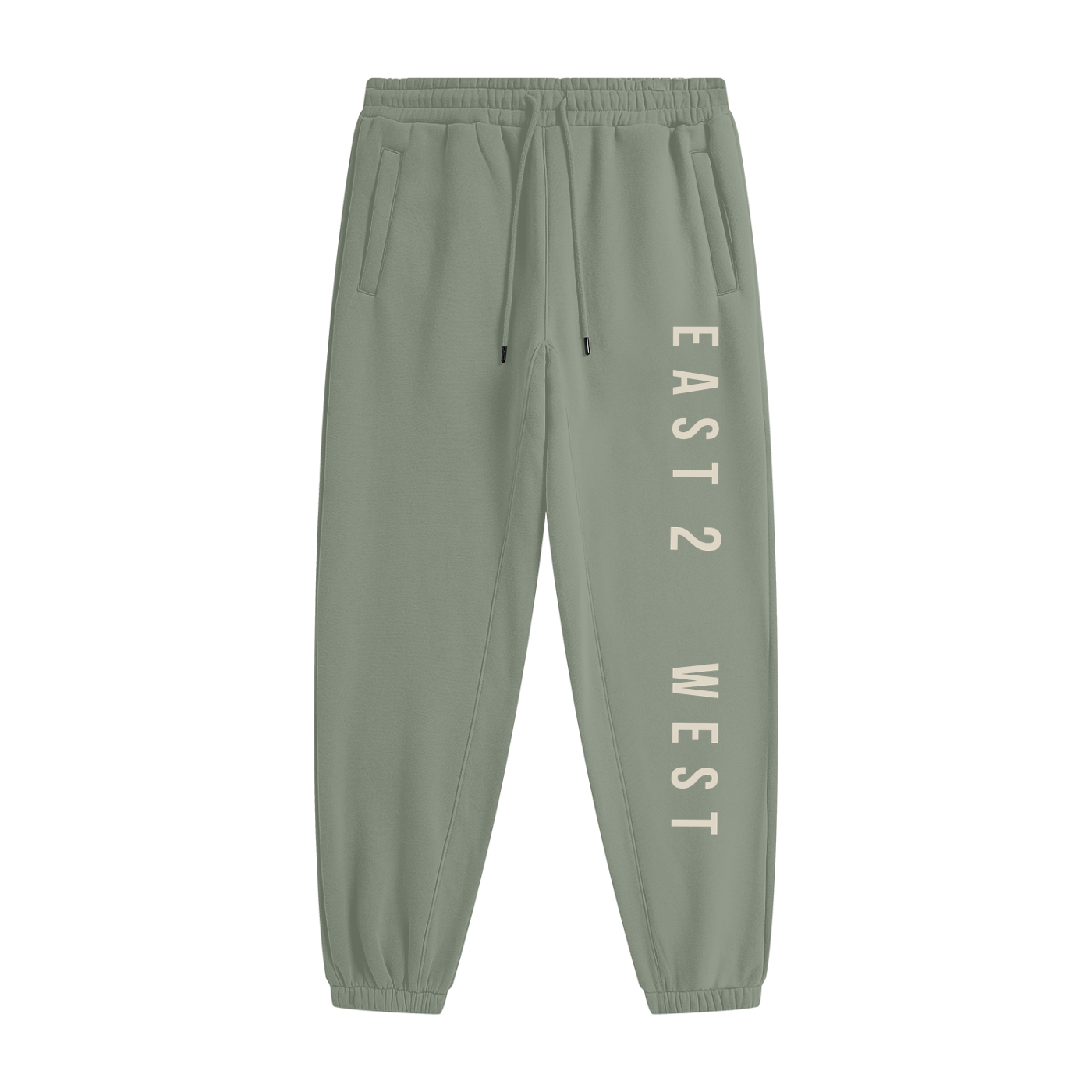 East2West Large Print Unisex Heavyweight Fleece Joggers