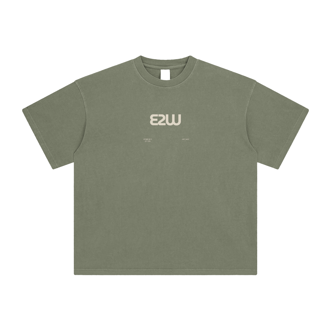 E2W Logo Enzyme Washed T-Shirt