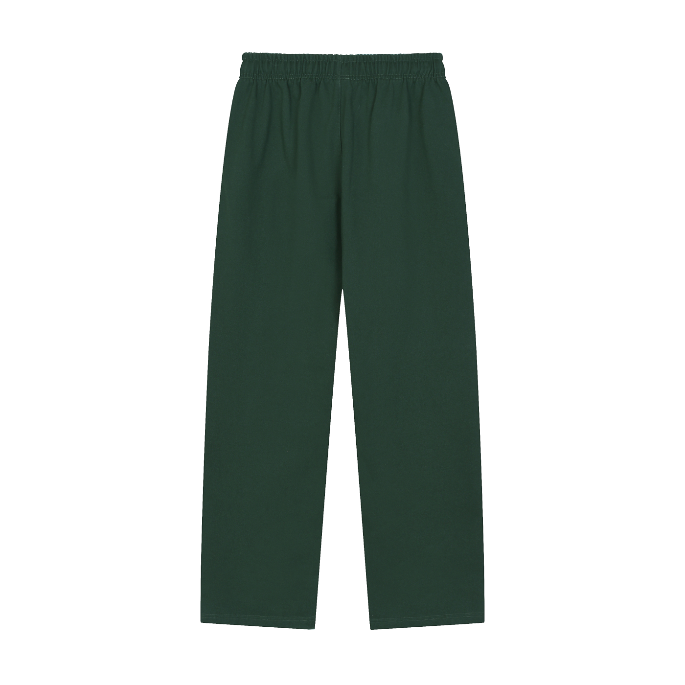 E2W Logo Solid Color Straight-Leg Sweatpants