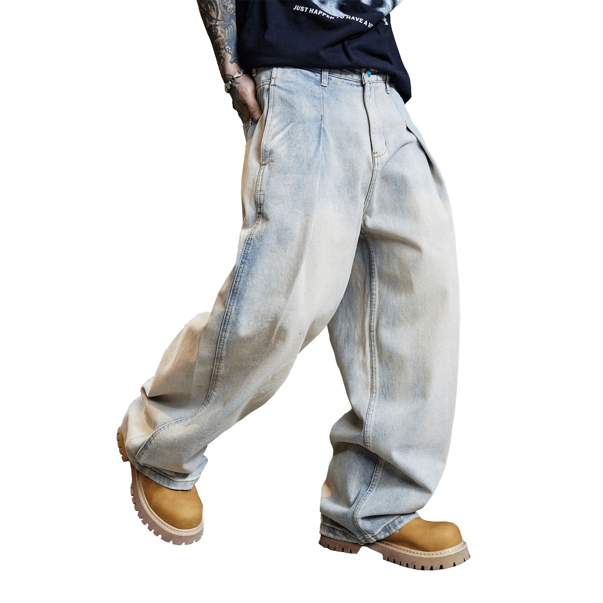 Apparel De Fe Relaxed Wide-Leg Jeans