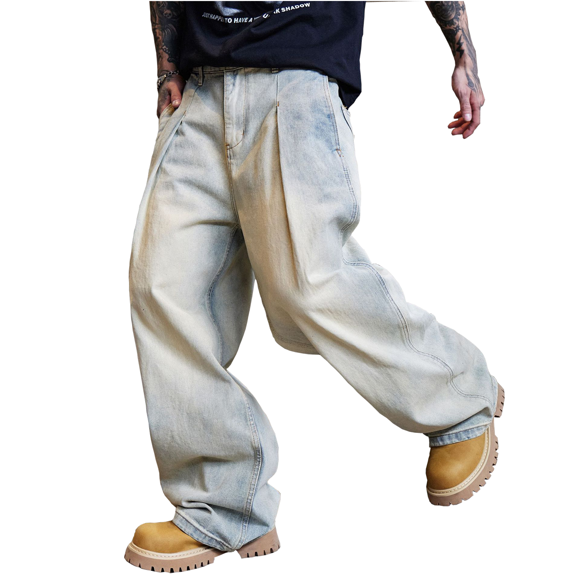 Apparel De Fe Relaxed Wide-Leg Jeans