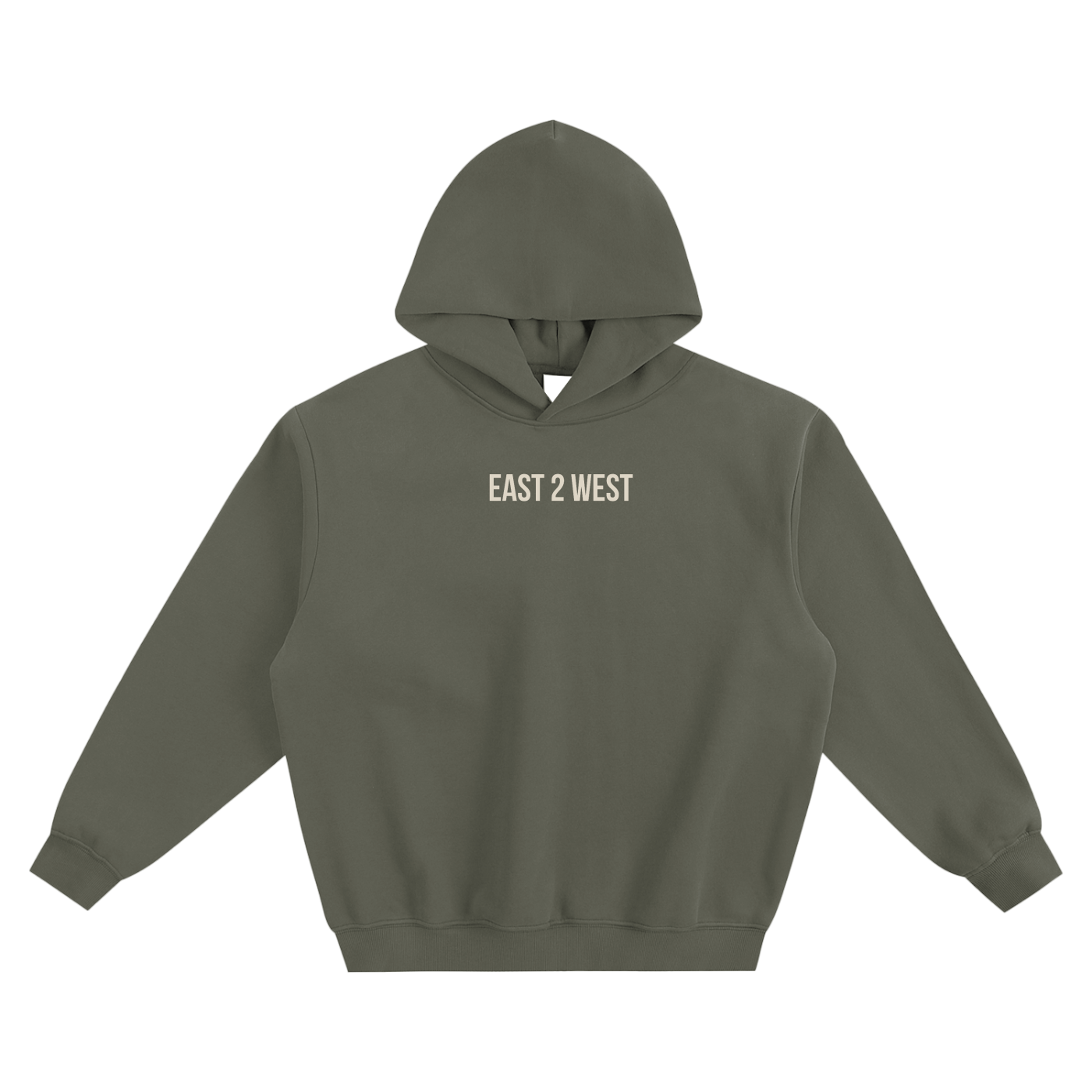 East2West Fleeced Boxy Hoodie