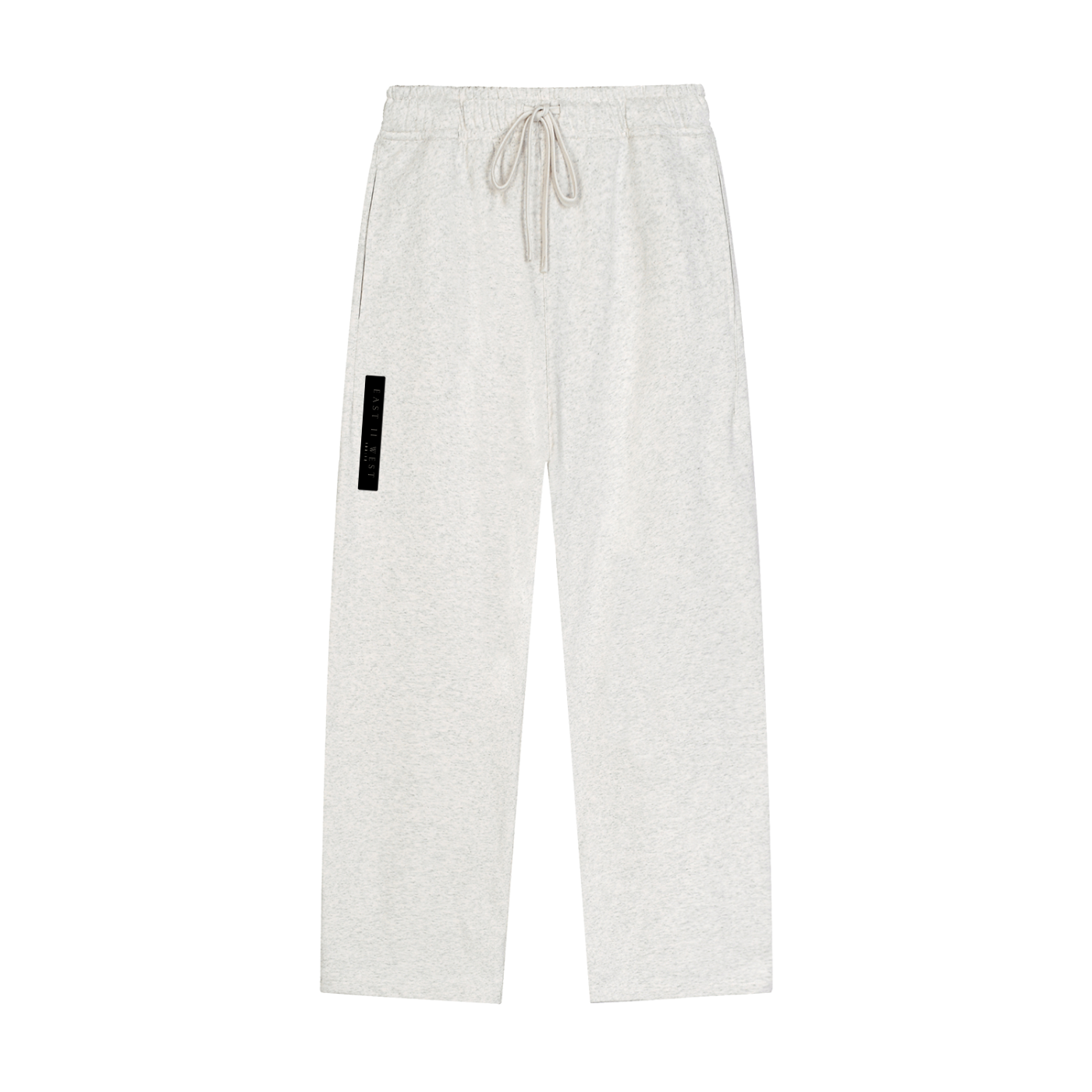 Solid Color Straight-Leg Sweatpants