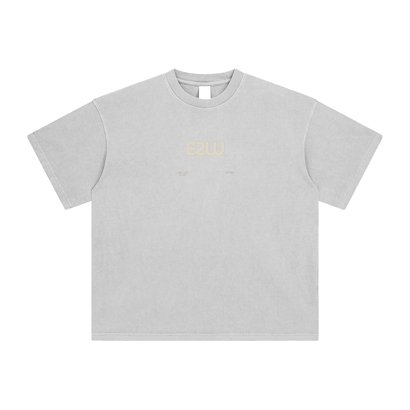 E2W Logo Enzyme Washed T-Shirt