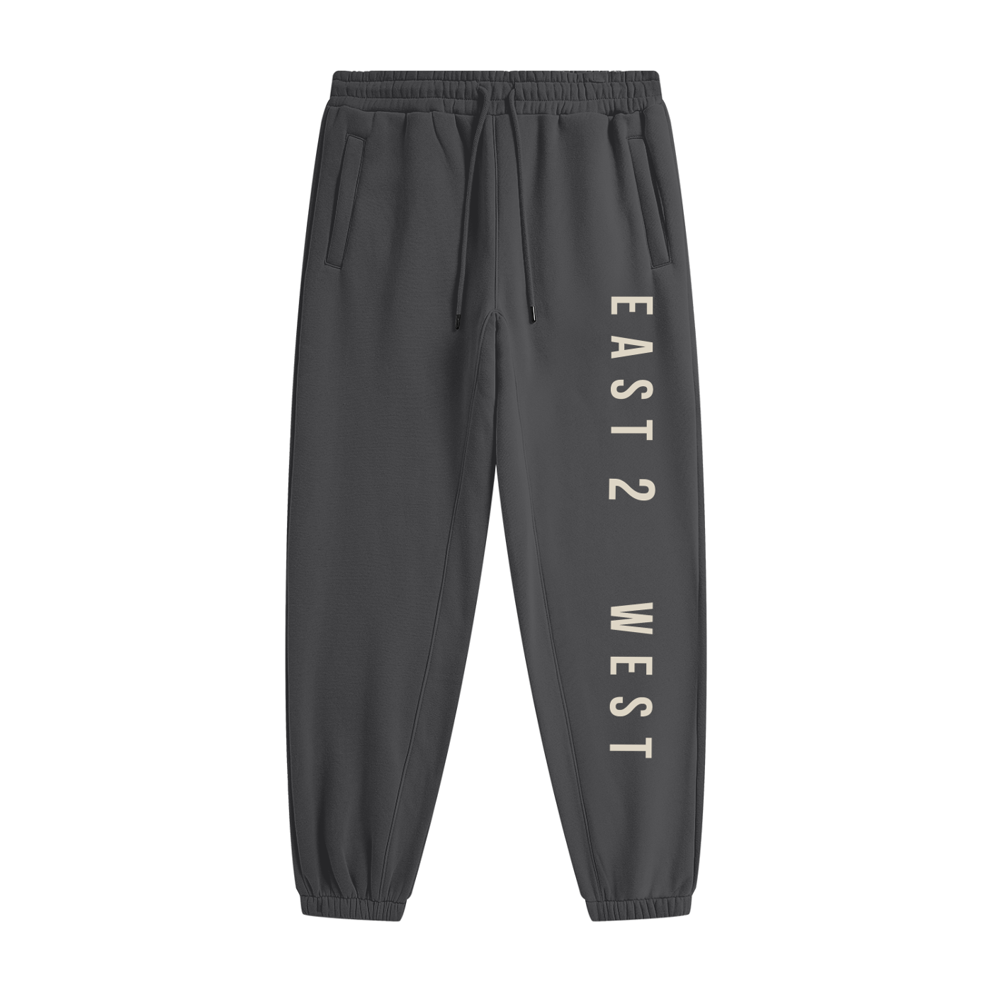 East2West Large Print Unisex Heavyweight Fleece Joggers