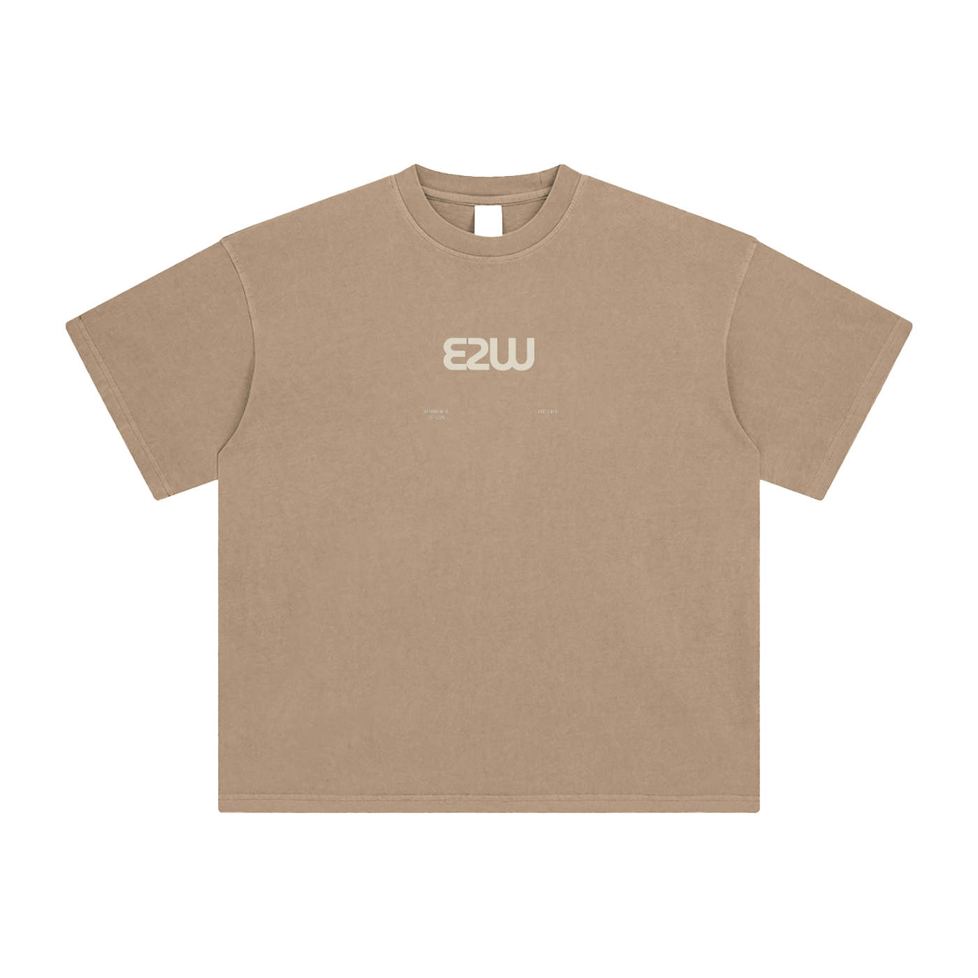 E2W Logo Enzyme Washed T-Shirt