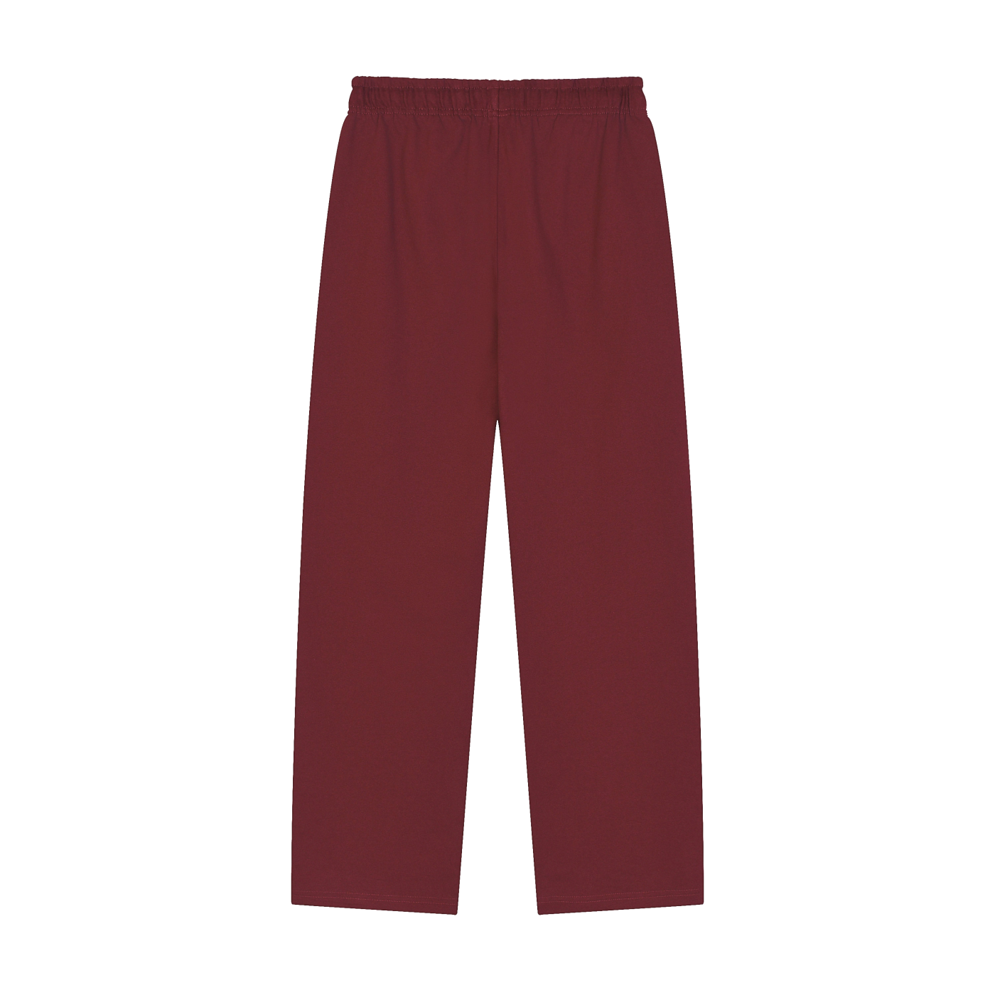 E2W Logo Solid Color Straight-Leg Sweatpants