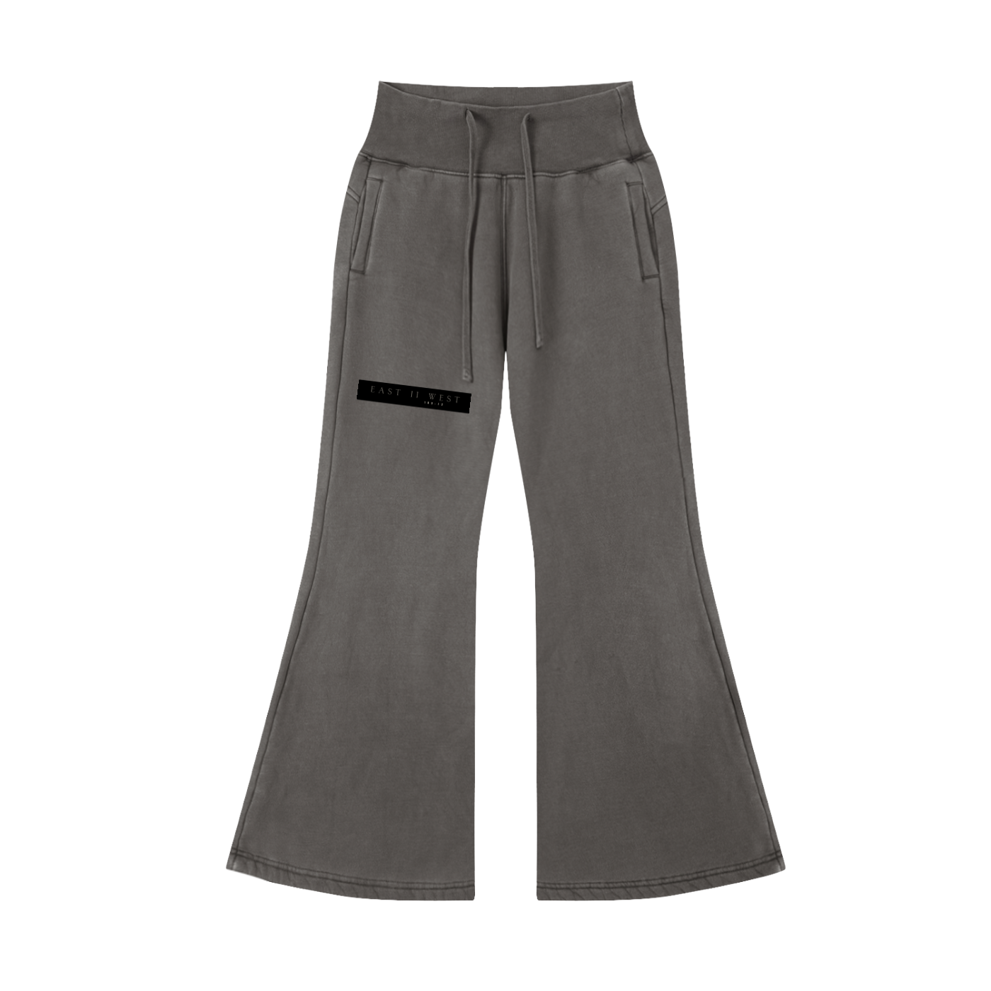 Vintage Washed Flared Fleece Pants