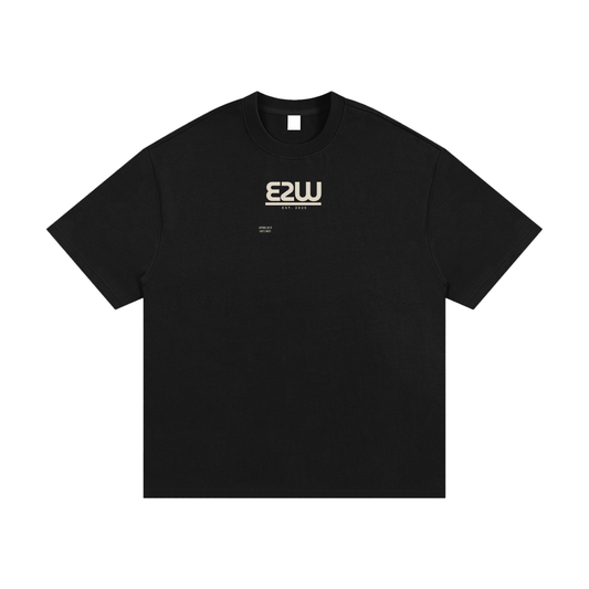 E2W Logo Essential Heavyweight Cotton T-Shirt