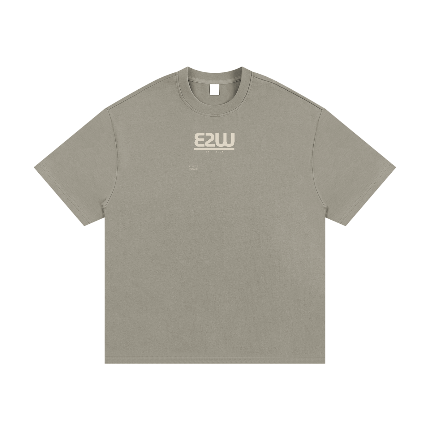 E2W Logo Essential Heavyweight Cotton T-Shirt
