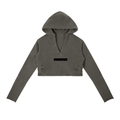 Vintage Washed Raw Edge Hoodie