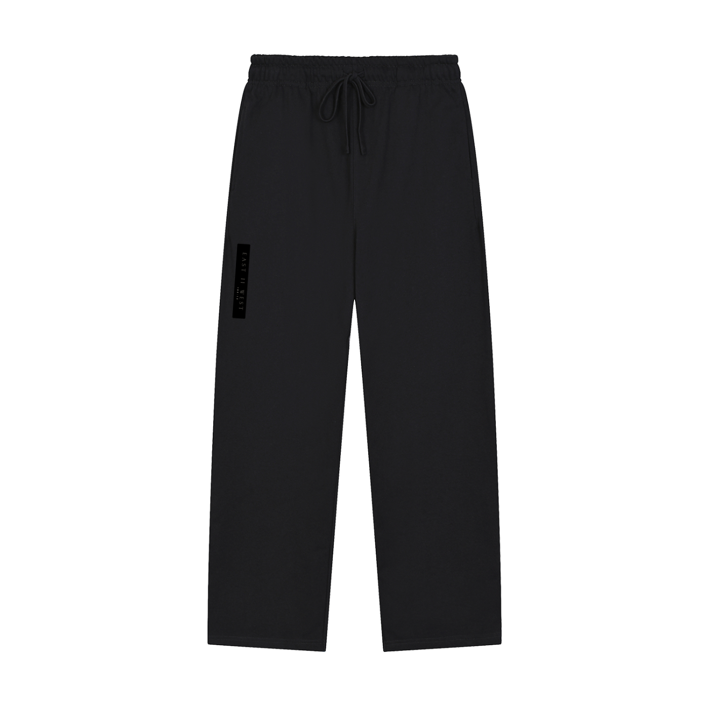 Solid Color Straight-Leg Sweatpants