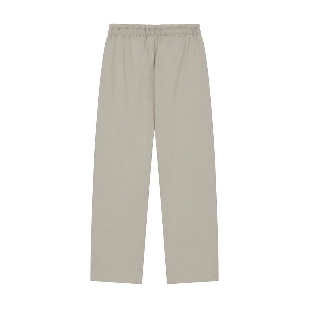 Solid Color Straight-Leg Sweatpants