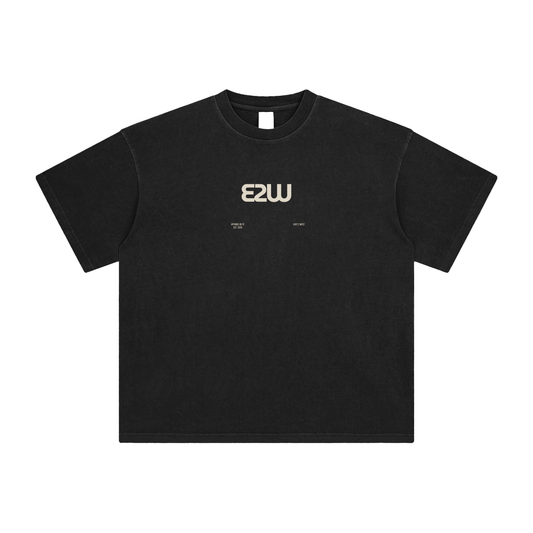 E2W Logo Enzyme Washed T-Shirt