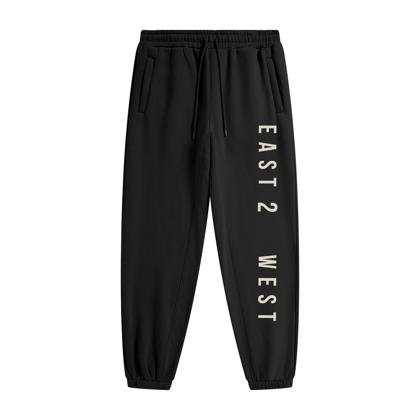 East2West Large Print Unisex Heavyweight Fleece Joggers