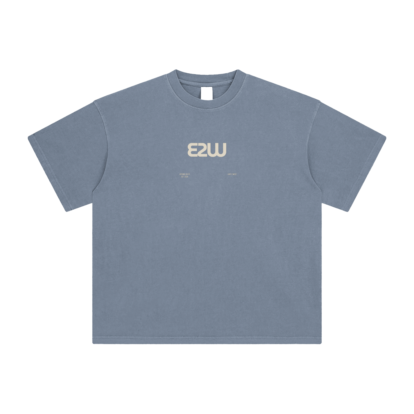 E2W Logo Enzyme Washed T-Shirt