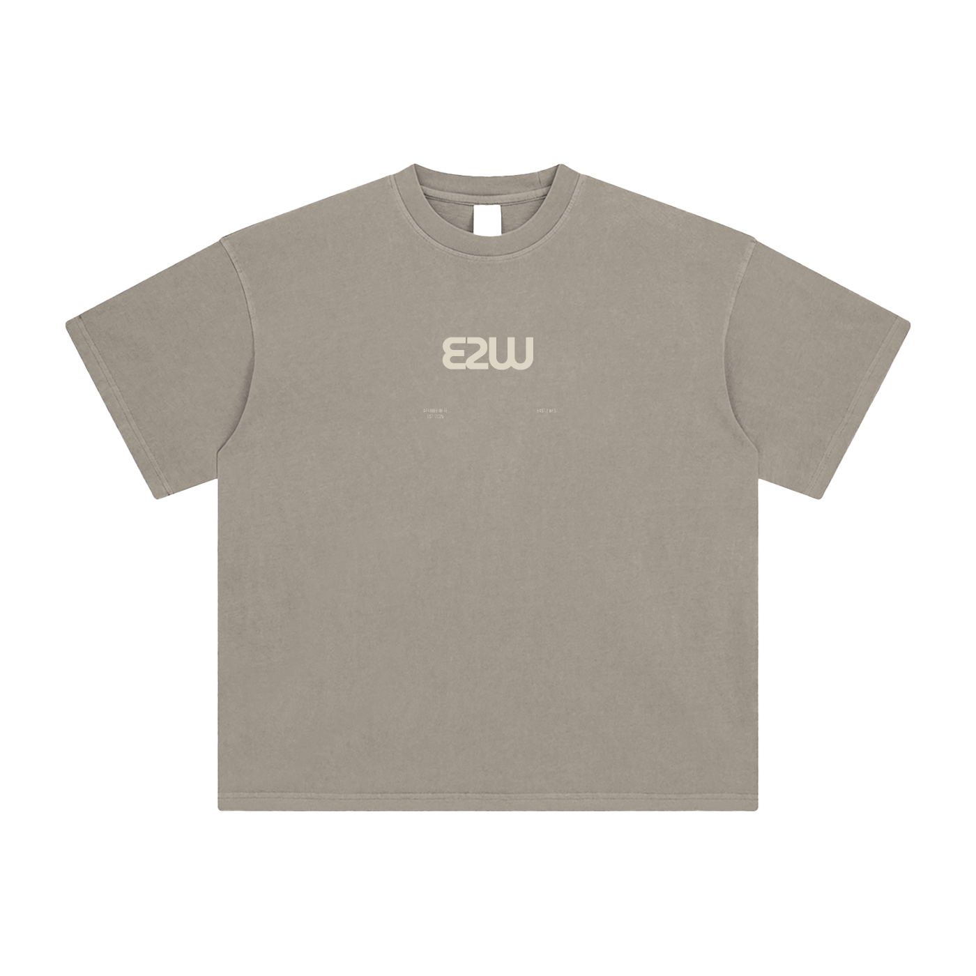 E2W Logo Enzyme Washed T-Shirt